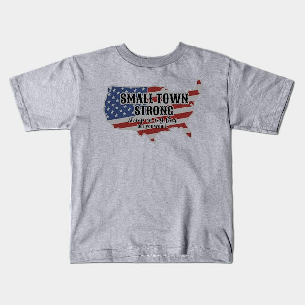 stomp my flag i will eat your Kids T-Shirt by masterpiecesai